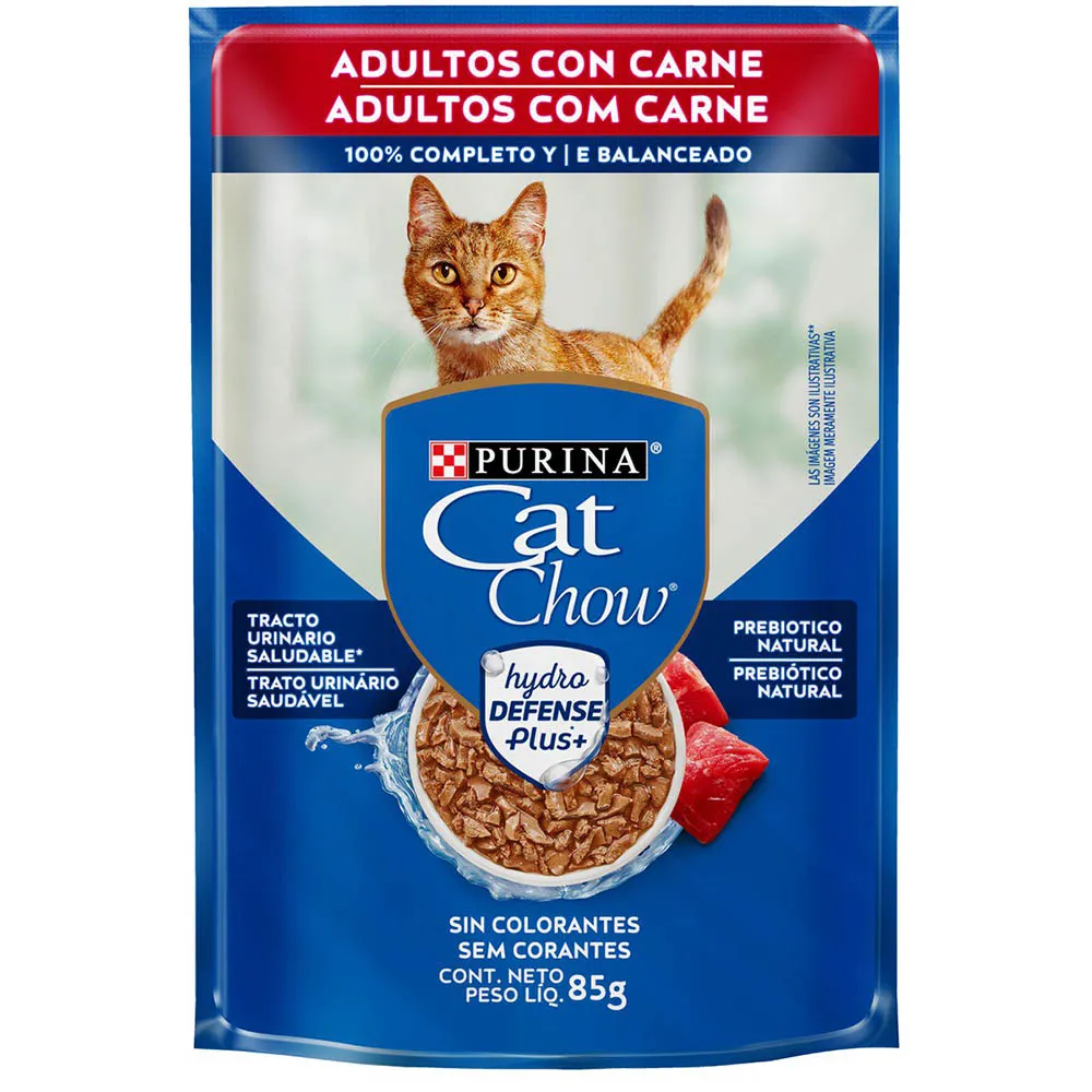 CAT CHOW SACHÊ ADULTO (CARNE) - 85G