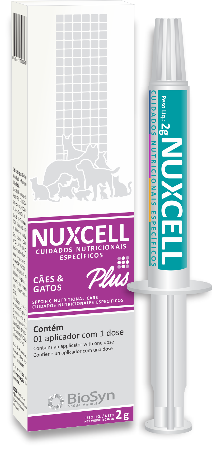 NUXCELL PLUS SERINGA 80X2G