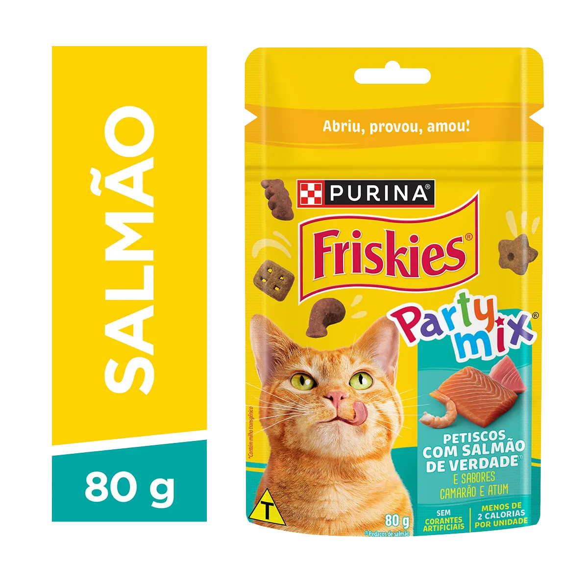 FRISKIES PETISCO PARTY MIX (SALMÃO) - 80G