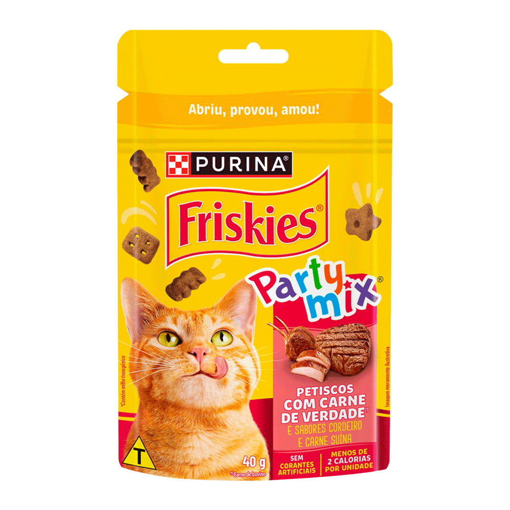 FRISKIES PETISCO PARTY MIX (CARNE) - 40G