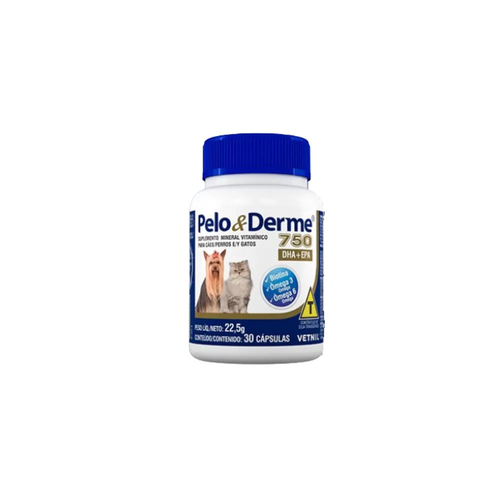PELO E DERME 750MG DHA+EPA 30C