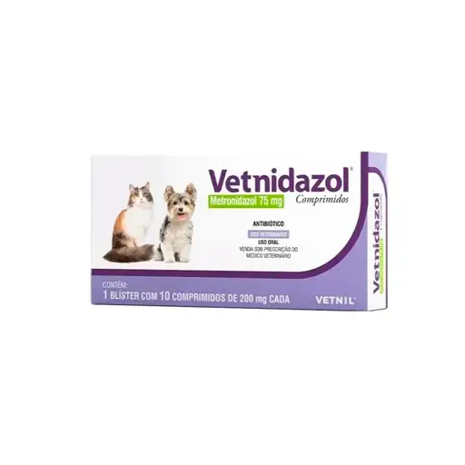 VETNIDAZOL 75MG 10COMP