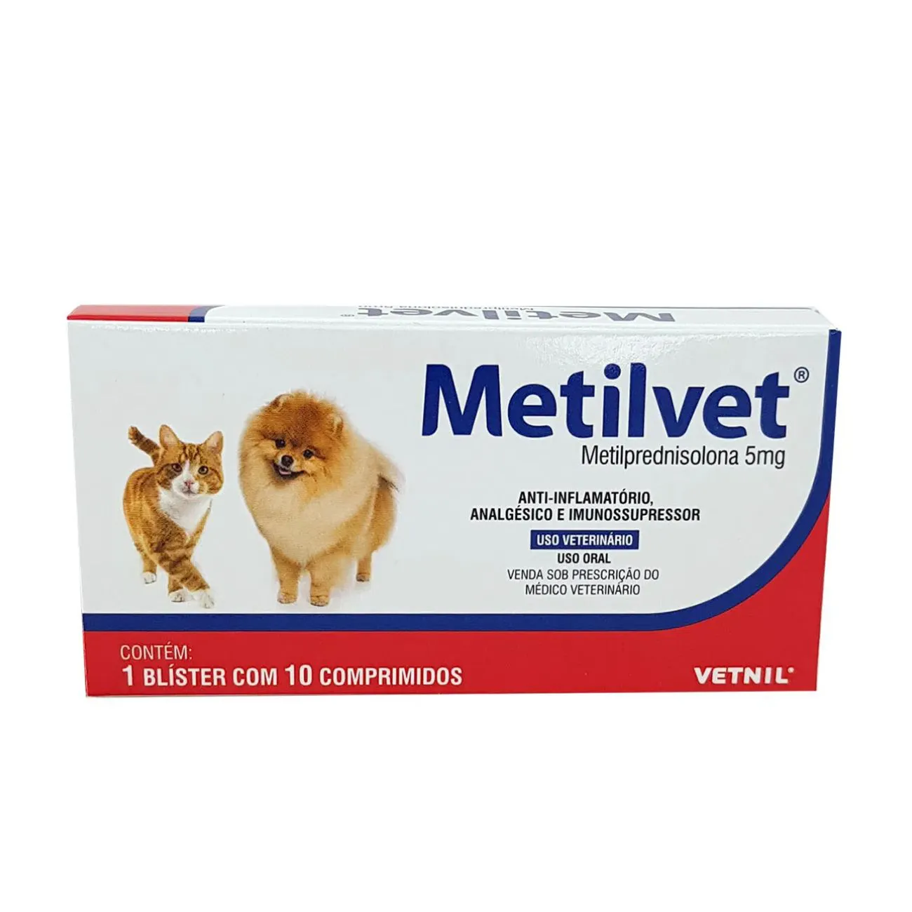 METILVET 5MG 10COMP