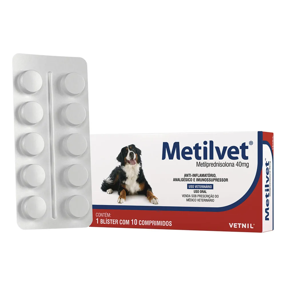 METILVET 40MG 10COMP