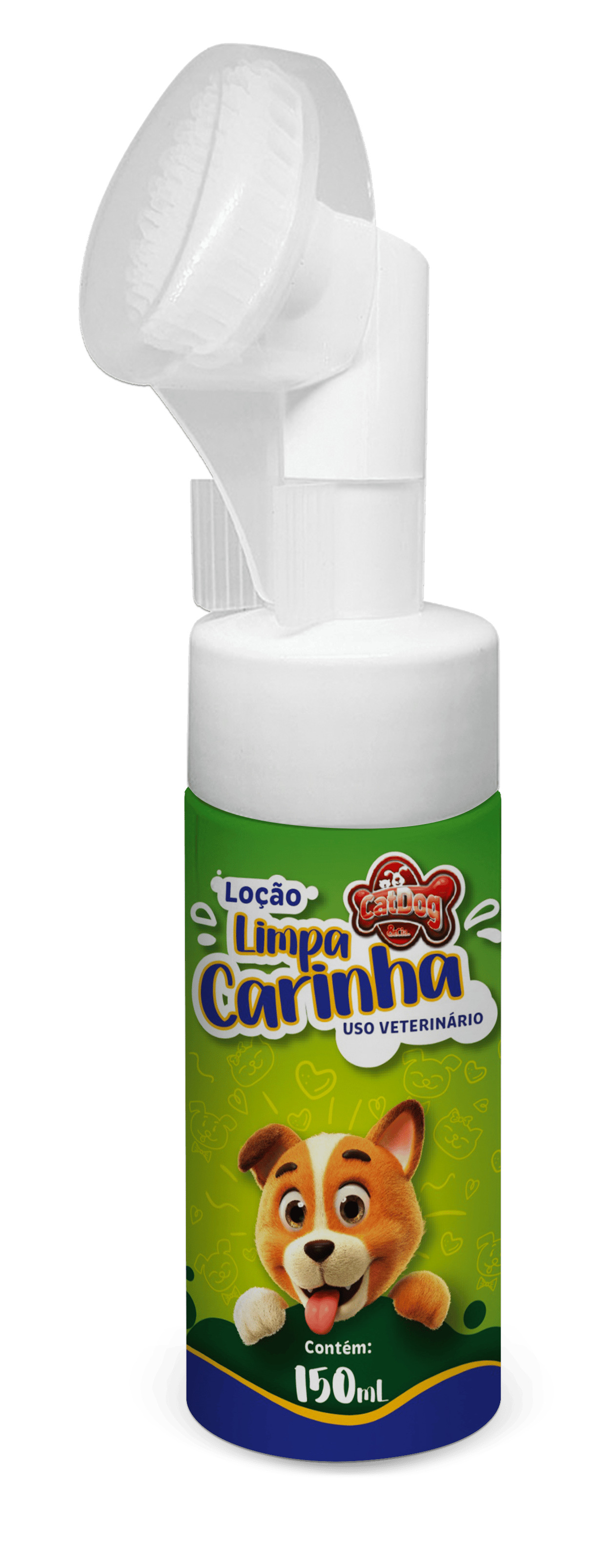 CAT DOG LIMPA CARINHA ESCOVINHA 150ML