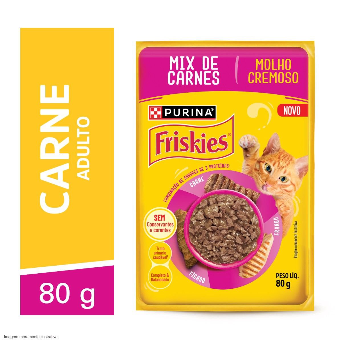 FRISKIES SACHE MIX DE CARNES 80G