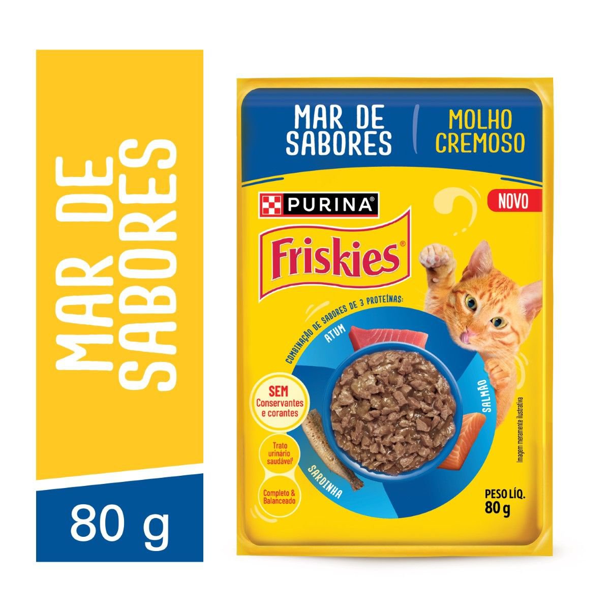 FRISKIES SACHE MAR DE SABORES 80G
