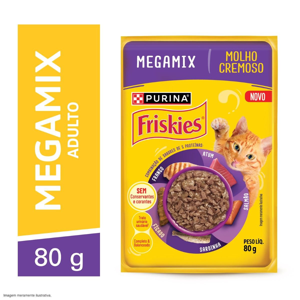 FRISKIES SACHE MEGAMIX  80G